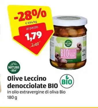 ALDI Natura felice olive leccino denocciolate bio offerta
