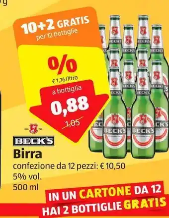 ALDI Beck's birra offerta