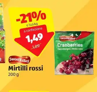 Sweet valley mirtilli rossi