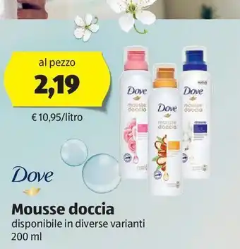 ALDI Dove mousse doccia offerta