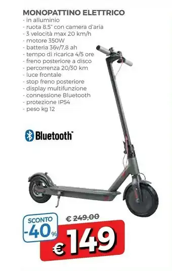 DPiù Monopattino Elettrico offerta