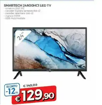 DPiù Smartech 24n30hc1 Led Tv offerta