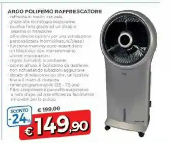 DPiù Argo Ventilatore offerta