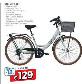 DPiù Bici City 26'' offerta