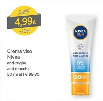DPiù Nivea Crema Viso offerta