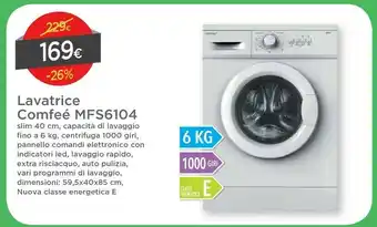 DPiù Comfee Lavatrice MFS6104 offerta