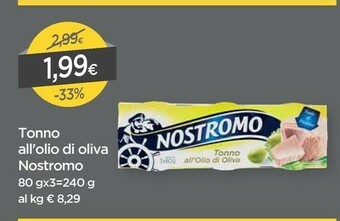 DPiù Nostromo Tonno All'Olio Di Oliva offerta
