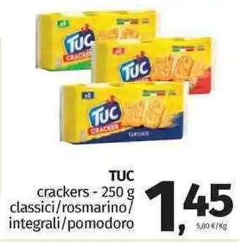 Pam Tuc crackers 250 g classici/rosmarino/integrali/pomodoro offerta