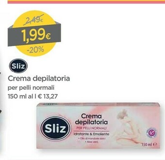 DPiù Crema Depilatoria offerta