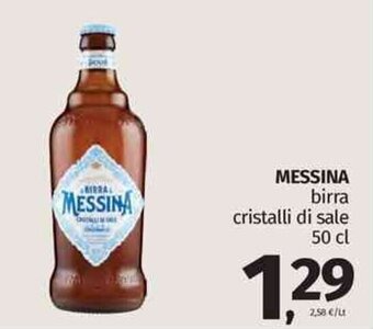 Pam Messina birra cristalli di sale 50 cl offerta