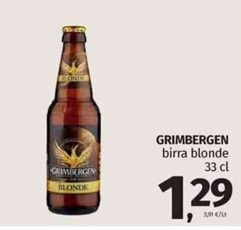 Pam Grimbergen birra blonde 33 cl offerta