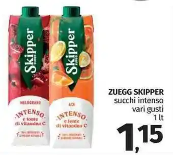 Pam Zuegg Skipper succhi intenso vari gusti 1 lt offerta