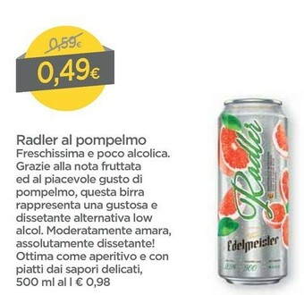 Edelmeister Saporiradler Al Pompelmo