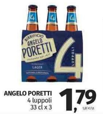 Angelo Poretti 4 luppoli 33 cl x 3