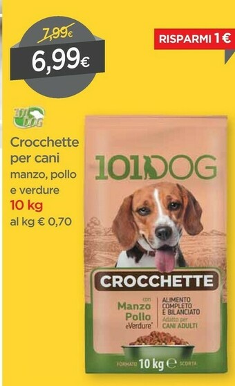DPiù Crocchette Per Cani Manzo offerta