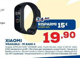 Euronics Xiaomi Wearable - Mi Band 4 offerta