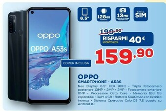 Oppo A53s 16,5 Cm (6.5") Doppia SIM ColorOS 7.2 4G USB Tipo-C 4 GB 128 GB 5000 MAh Nero