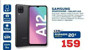 Euronics Samsung Smartphone A12 offerta