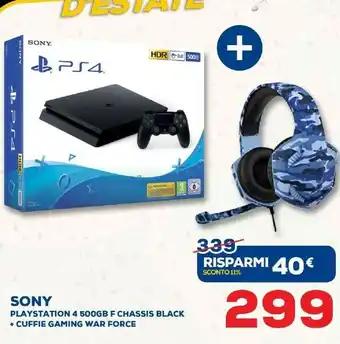 Euronics Sony PlayStation 4 500GB offerta