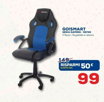 Euronics Go!smart Sedia Gaming - 56746 offerta
