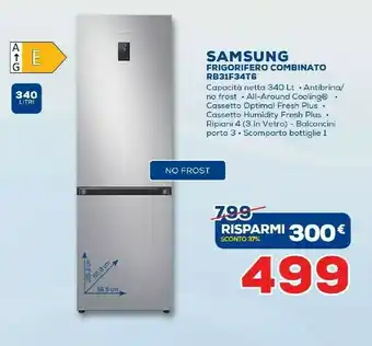 Euronics Samsung Frigorifero Combinato RB31F34T6 offerta