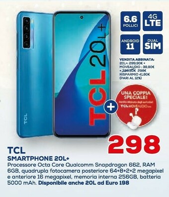 Euronics TCL Smartphone android offerta