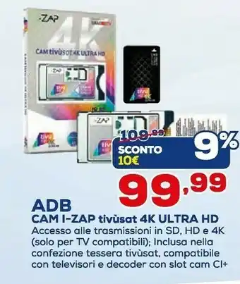 Euronics Cam Accessori Tv offerta