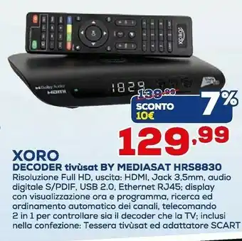 Euronics Decoder satellitare offerta