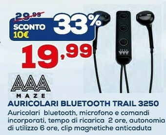 Euronics Maze Cuffie offerta