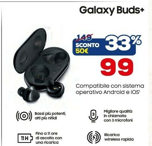 Cuffie senza fili offerta di Euronics