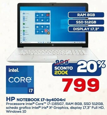 Euronics HP Notebook offerta