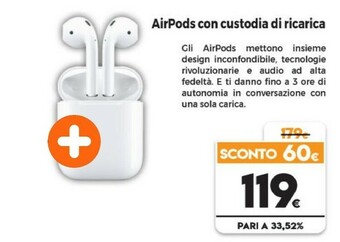 Apple AirPods (2nd Generation) AirPods Cuffia Auricolare Bianco