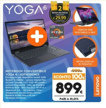 Expert Lenovo Notebook Yoga 6 82FN000MIX offerta
