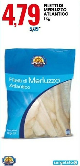 Eurospin Athena Filetti Di Merluzzo Atlantico offerta
