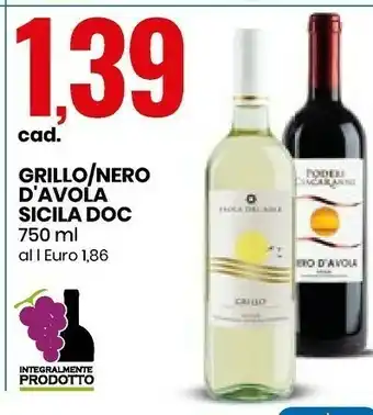 Eurospin Grillo/Nero D'Avola Sicila DOC offerta