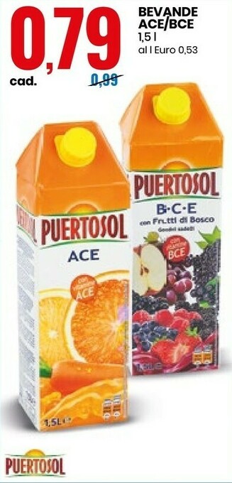 Eurospin Puertosol ACE 1500 G(ml) offerta