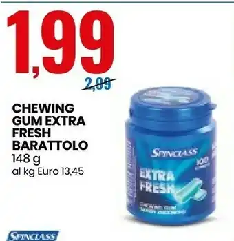 Eurospin Spinclass Chewing Gum Extra Fresh Barattolo offerta