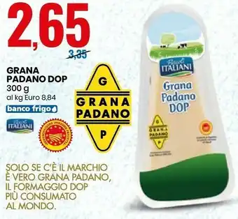 Eurospin Pascoli Italiani Grana Padano DOP 300 G(ml) offerta
