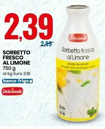Dolciando Sorbetto Fresco Al Limone 750 G(ml)