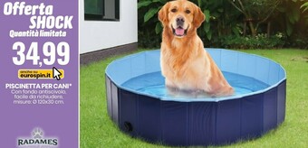 Eurospin Radames Piscinetta Per Cani offerta