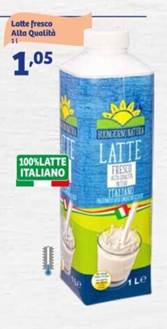 In'S Mercato Latte fresco Alta Qualità 1 l offerta