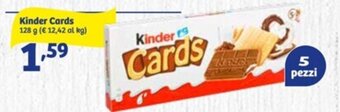 In'S Mercato Kinder Cards 128 g offerta
