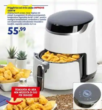 In'S Mercato Friggitrice ad Aria calda Improve 1500 W 3,2 L offerta