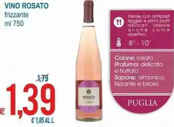 MD Discount Vino Rosato 750 ml offerta