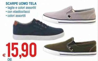 MD Discount Scarpe uomo tela offerta