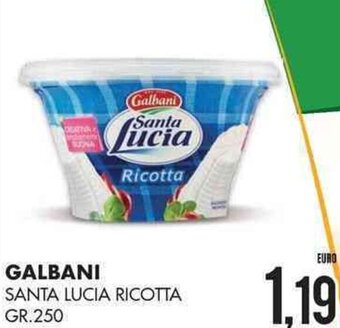 Mazzeo Giocattoli Galbani Santa Lucia Ricotta gr. 250 offerta