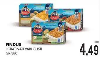 Findus I Gratinati Vari Gusti gr. 380