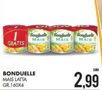Mazzeo Giocattoli Bonduelle Mais Latta gr. 160x4 offerta
