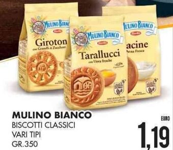 Mulino Bianco Biscotti Classici vari tipi gr. 350