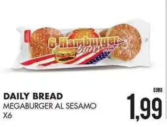Daily Bread Megaburger Al Sesamo X6